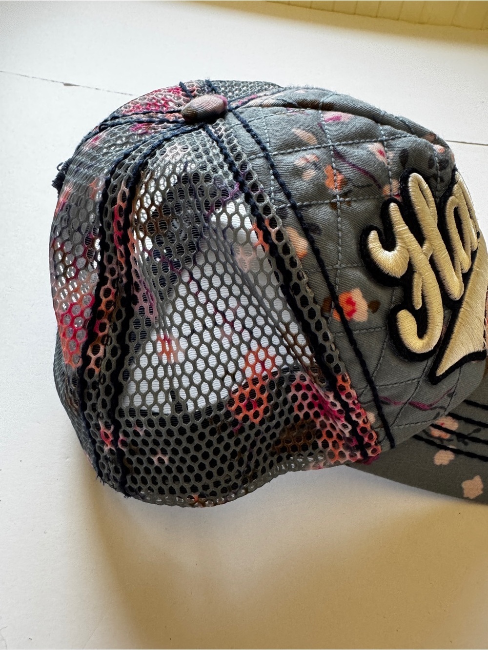 Robin Ruth Baseball Cap HAWAII Mesh Floral Adjustable One Size - Picture 2 of 8